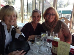 Ren Hinote, Phyllis Geary, Susan Marquez at lunch in Fairhope