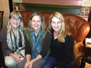 Occupying the couch with Jennifer Horne (center) and Jennifer Paddock (right)