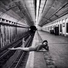 woman on subway