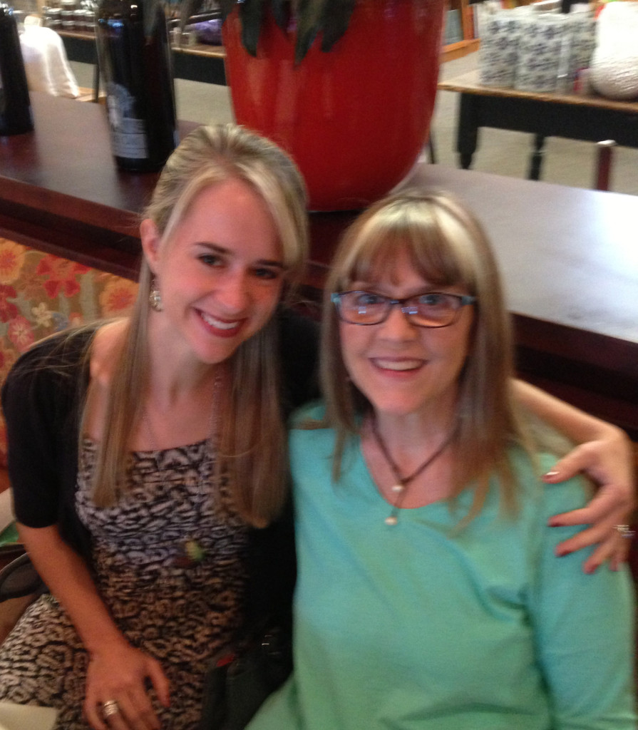 Jolina and me having lunch at the Bistro before her reading on Saturday