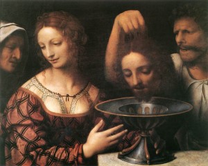 Salome receiving the head of St. John the Baptist by Bernadino Luini