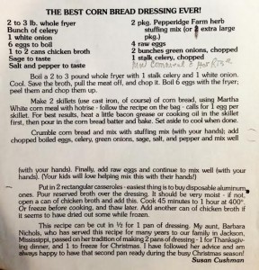 Dressing Recipe