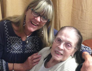 Me and Mom the day before Mother's Day, at Lakeland Nursing Home