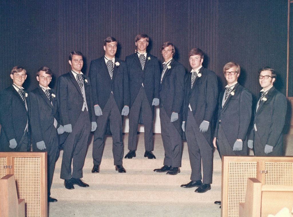 Bill's groomsmen were mostly friends from Ole Miss, plus his brother and his best friend from high school back in Atlanta.