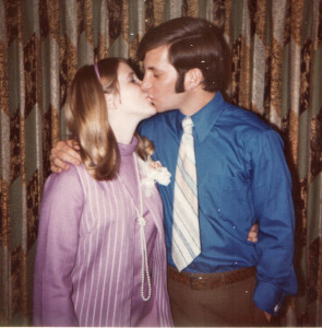 March, 1970, at an engagement party at Bill's parents' house