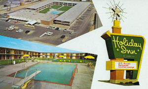 This postcard is from a Holiday Inn in St. Louis in the 1970s... looks like the one in South Jackson