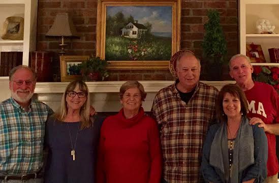 Bill, me, Brenda and Tod Cushman, Cathy Cushman Alexander and Kirk Alexander - great time with hubby's siblings in Atlanta!