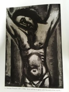 Jesus in agony by Georges Rouault, from God With Us