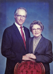 Bill and Effie Johnson, circle 1995