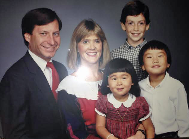 November 1985, just after adopting our third child, Elizabeth Ann