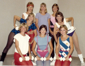 Aerobic Dance Instructors at Phidippides Sports, Jackson, Mississippi, 1985