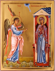 The Annunciation. By Aidan Hart. 2012.