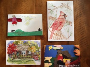 Cards with original artwork (children and adults)