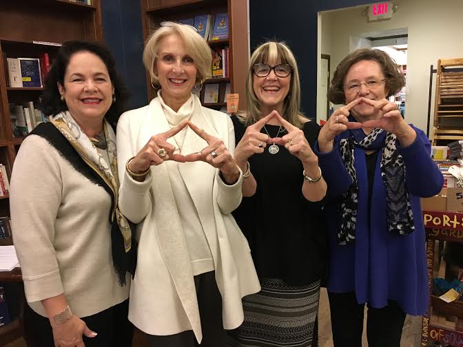 Ole Miss Tri Delt sisters: Julia Thornton, Gayle Gresham Henry, Susan Cushman, Jan Champion