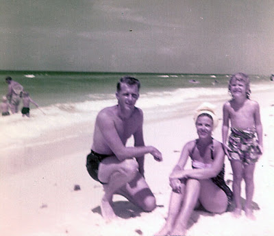 Dad, Mom, me 1956