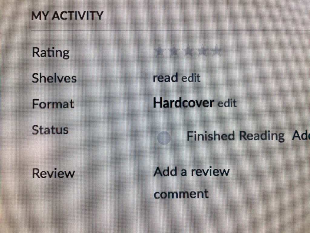 Goodreads review button