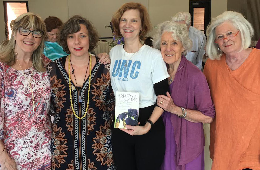 With Memphis contributors to A SECOND BLOOMING at our launch at the Memphis Botanic Gardens: me, Jen Bradner, Ellen Morris Prewitt, Sally Thomason, and Susan Henley