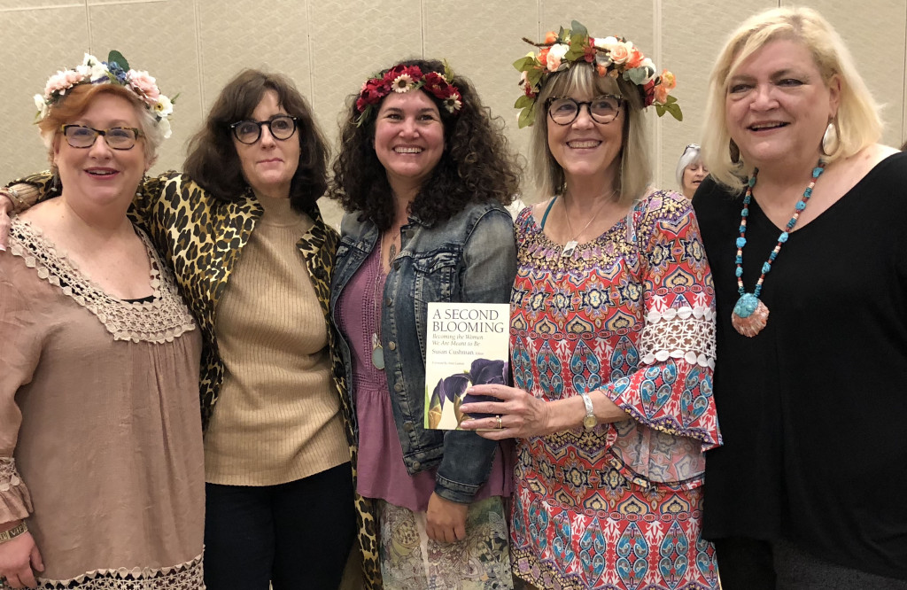 Panel for A SECOND BLOOMING: Susan Marquez, River Jordan, Julie Cantrell, me, and NancyKay Wessman