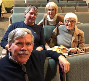 At the library in Oxford, Mississippi: Ed Croom, Neil White, Gayle Henry, and Mary Ann Bowen