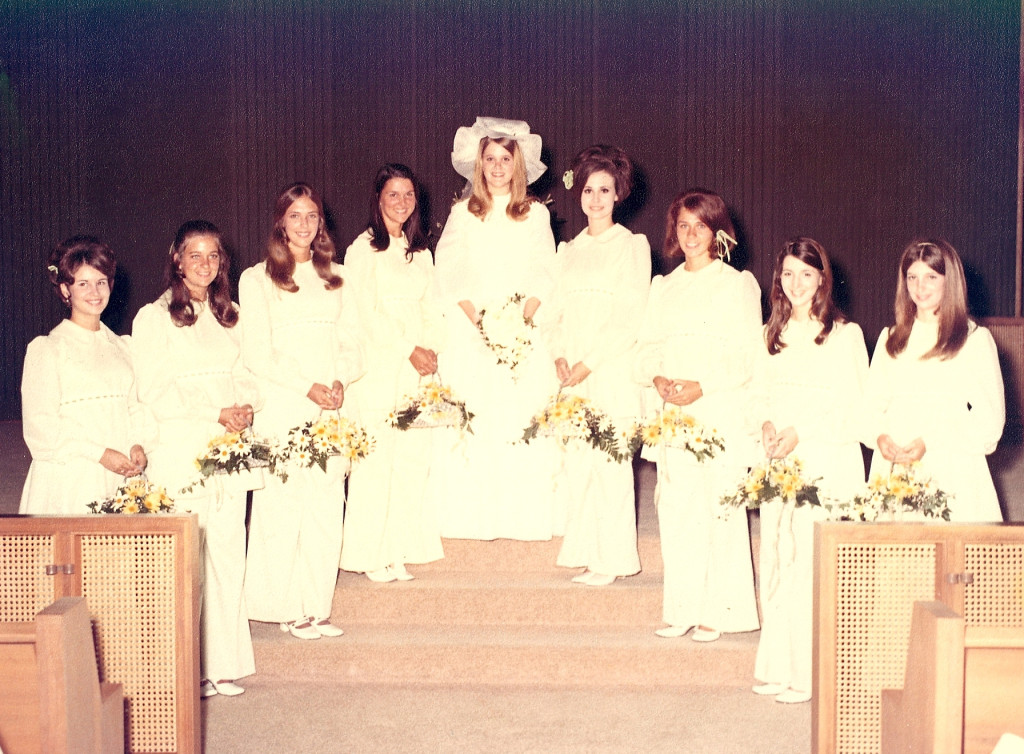 Bride and maids