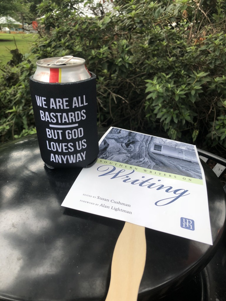 This koozie from University Press of Mississippi with the wonderful quote from Will D. Campbell just made my day! (and kept my Diet Cokes cold all day)