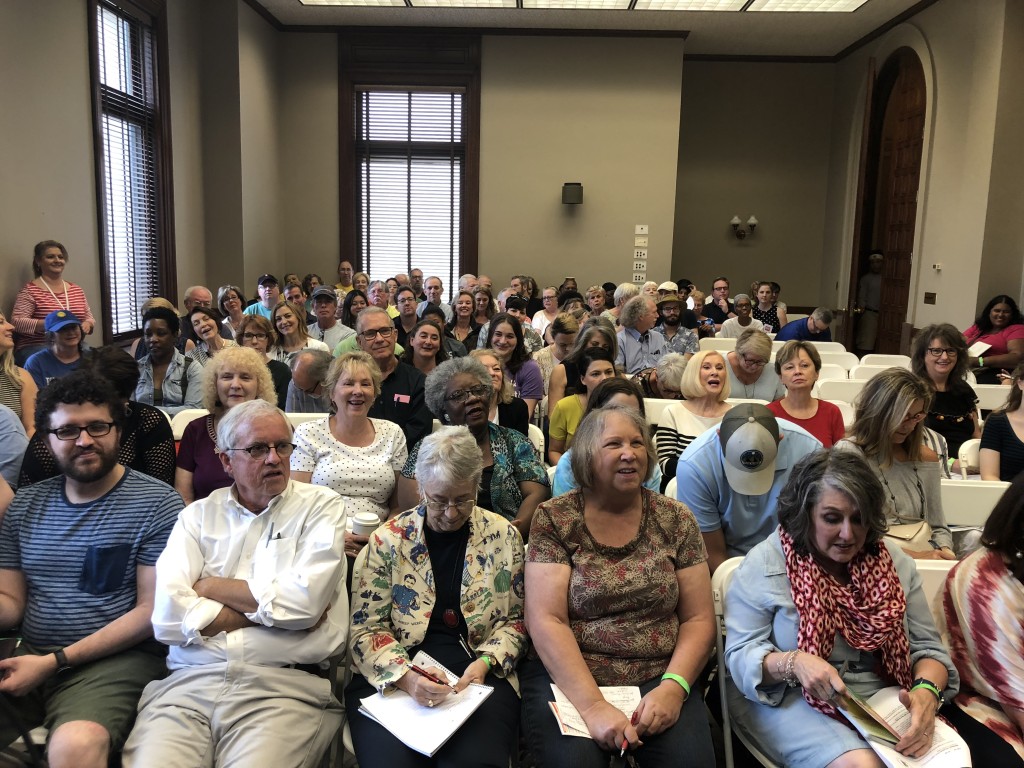 Audience (before the room completely filled!) for my panel for SOUTHERN WRITERS ON WRITING at the Mississippi Book Festival