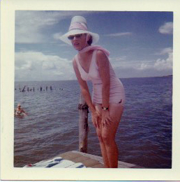 Mom circle 1963. She was 35 years old and thought she was fat.